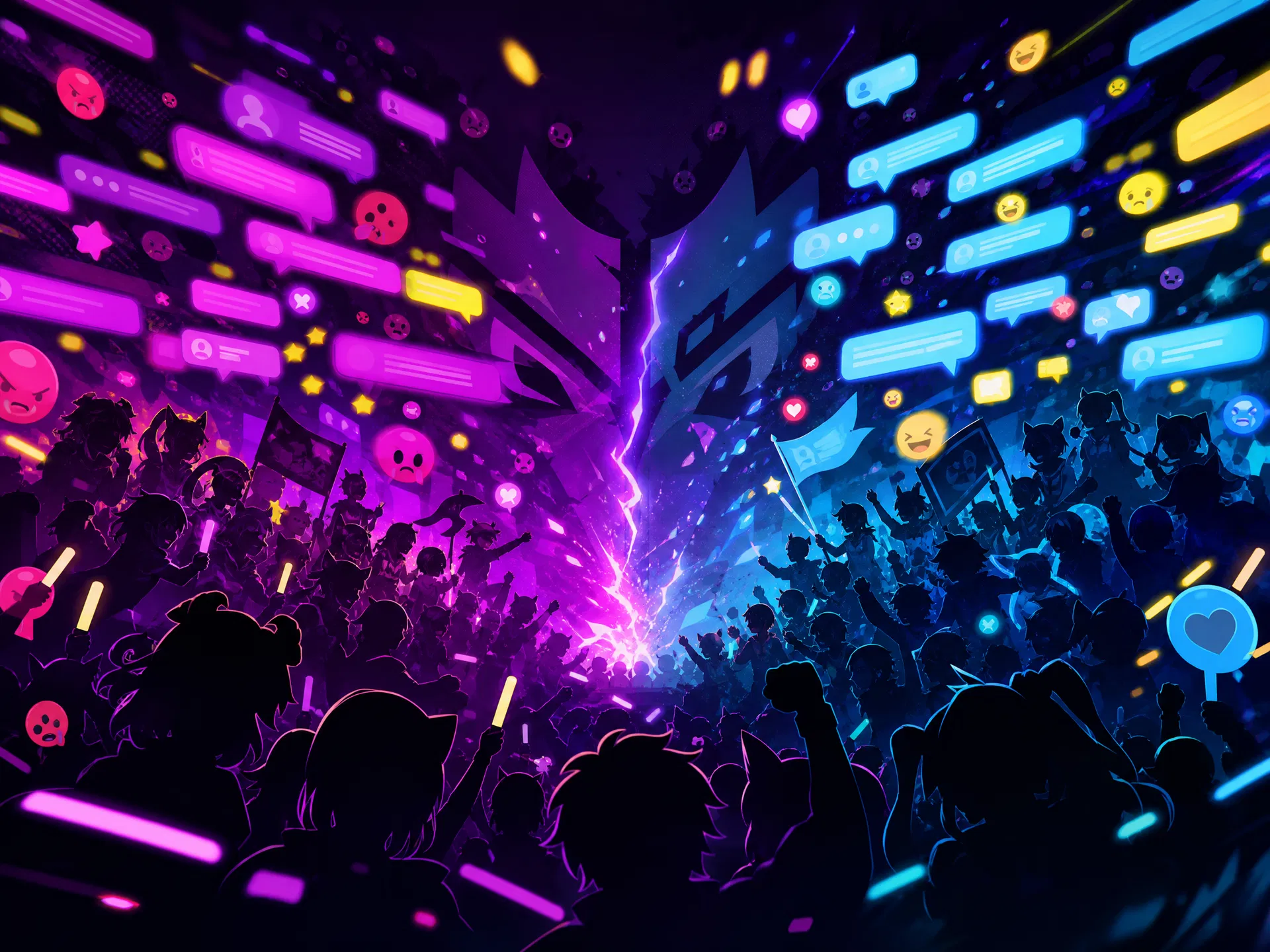 两家粉丝控评撕逼大战示意打码缩略图